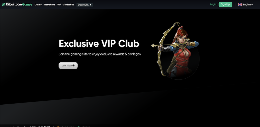 Bitcoin.com 게임 카지노 VIP 클럽
