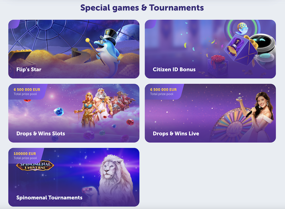 Juegos y torneos especiales